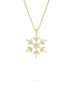 Collier - Golden Snowflake