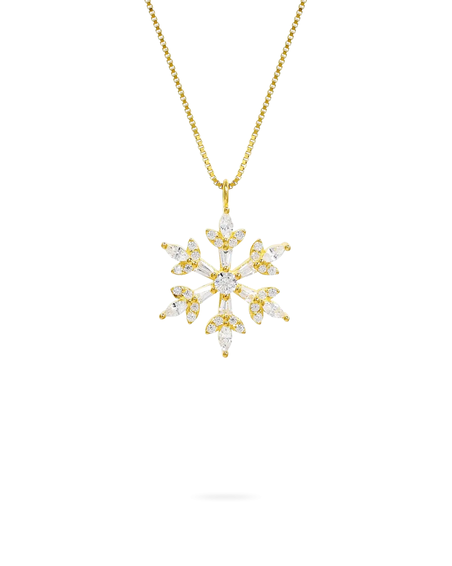 Collier - Golden Snowflake