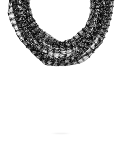 Collier - Hematite Mesh