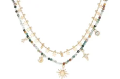 Collier multirangs - Agate Stars