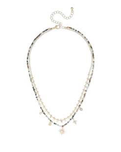 Collier multirangs - Agate Stars