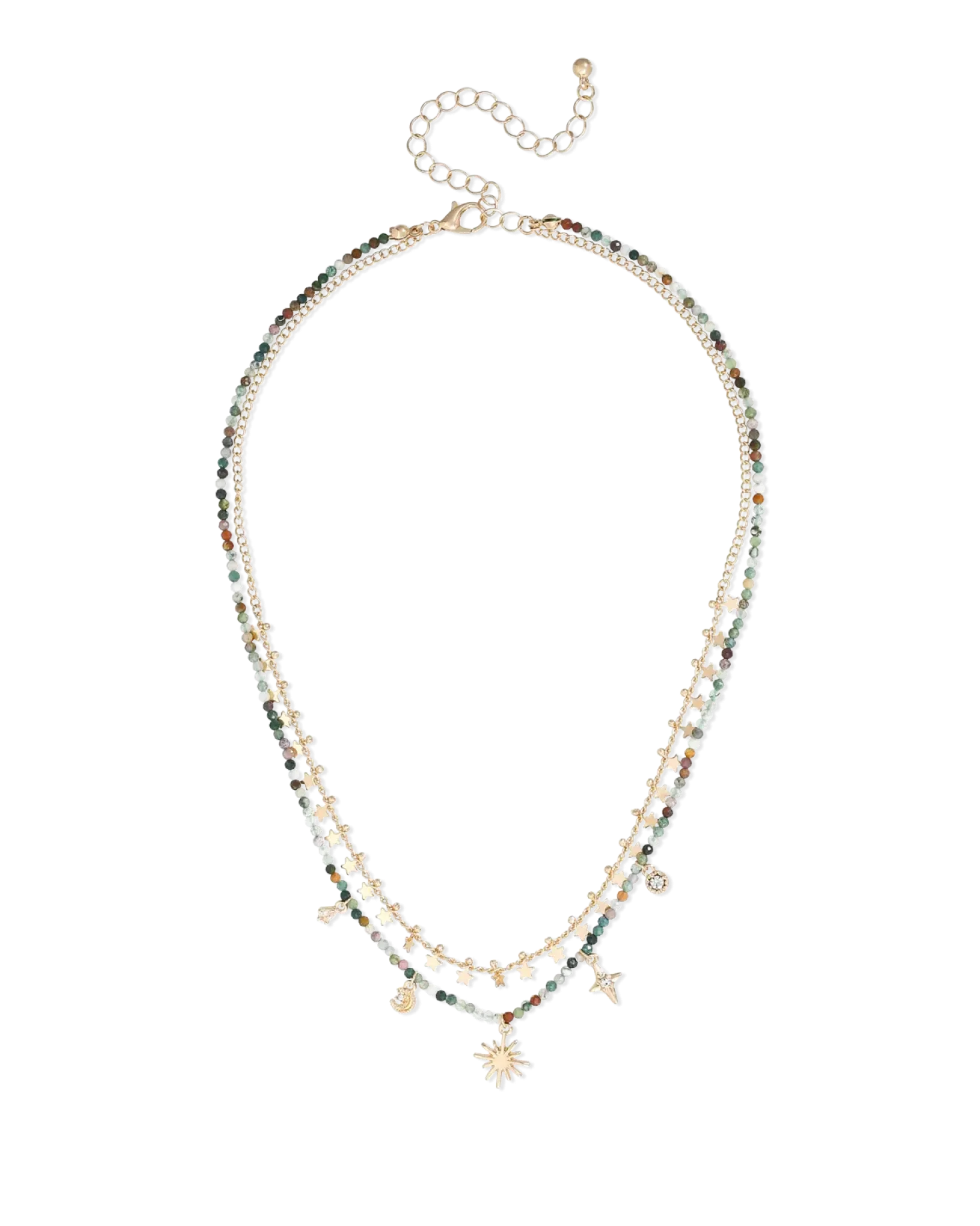 Collier multirangs - Agate Stars
