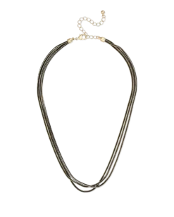Collier multirangs - Black Elegance