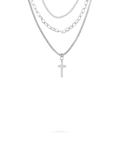 Collier multirangs - Bold Cross