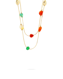 Collier multirangs - Colorful Agate