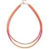Collier multirangs - Coral Shine