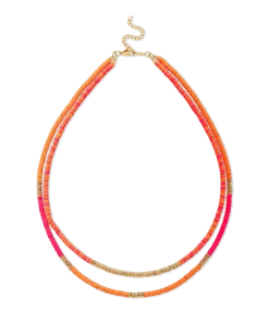 Collier multirangs - Coral Shine