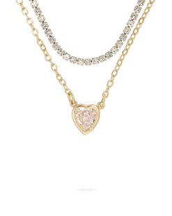 Collier multirangs - Cute Heart