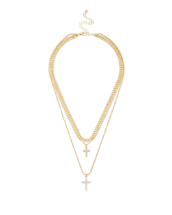 Collier multirangs - Double Cross