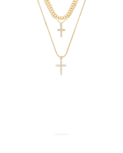 Collier multirangs - Double Cross