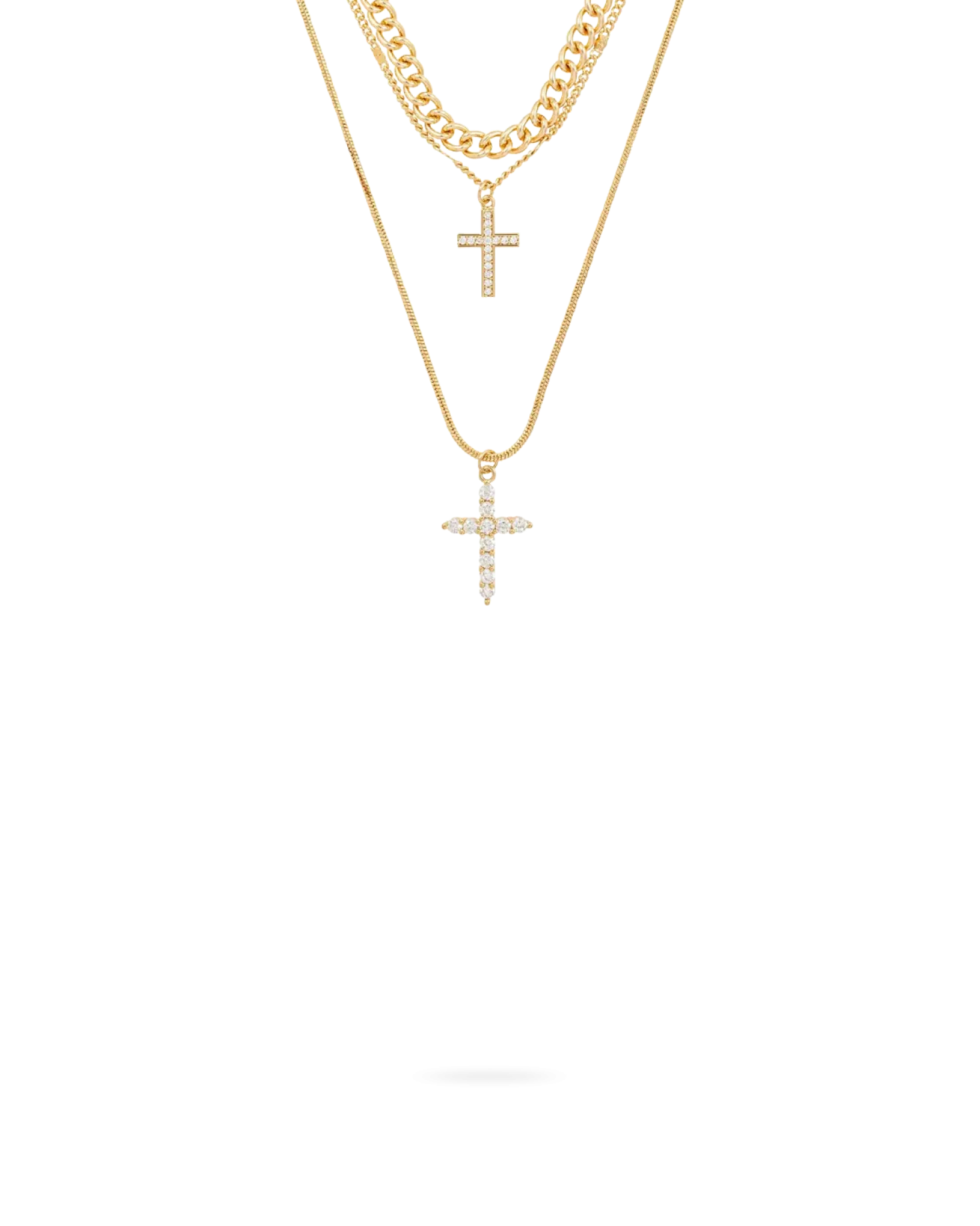 Collier multirangs - Double Cross
