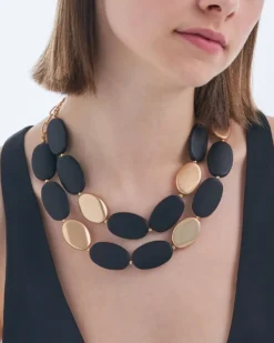 Collier multirangs - Elegant Black