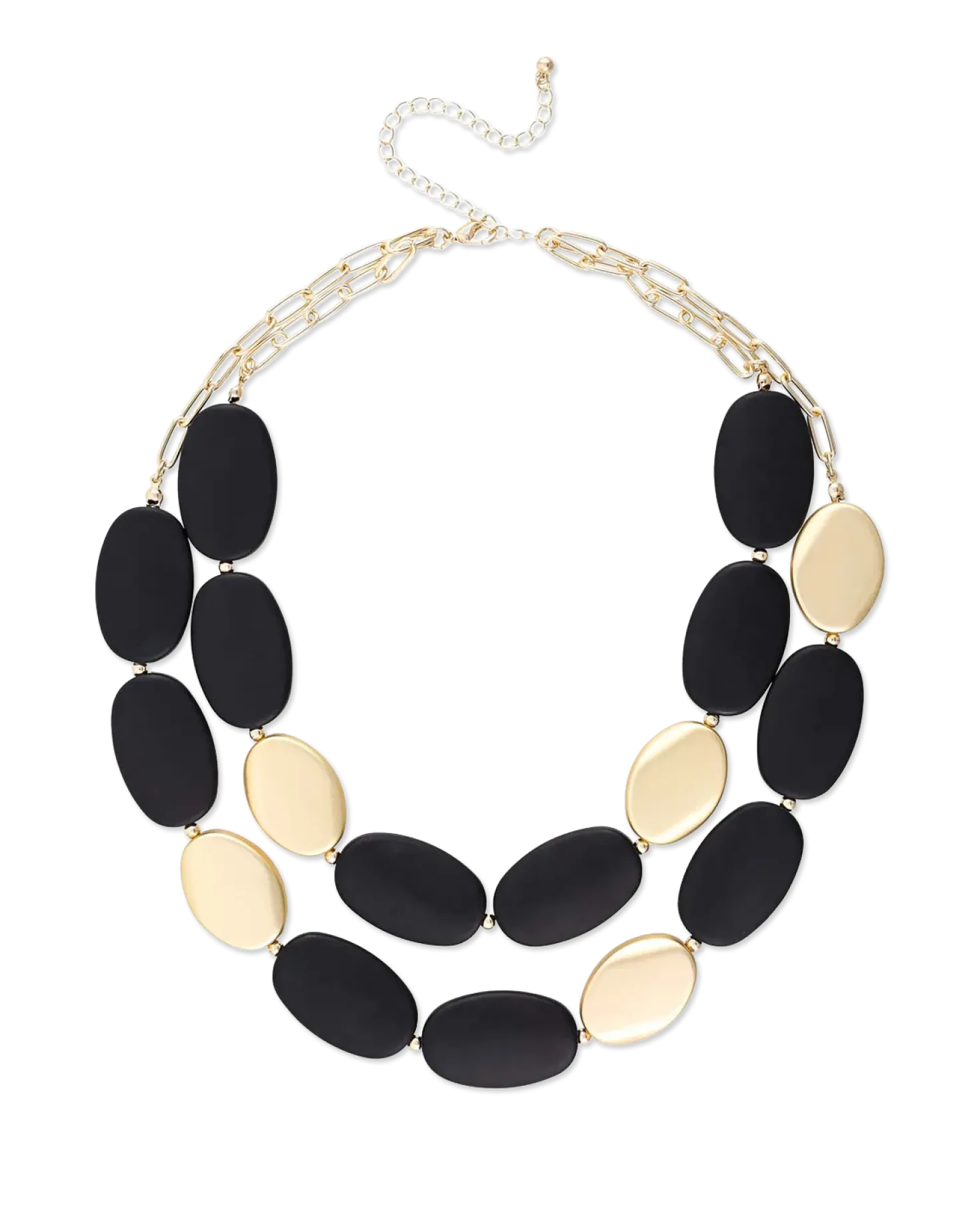 Collier multirangs - Elegant Black