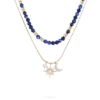 Collier multirangs - Fine Blue