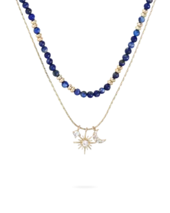 Collier multirangs - Fine Blue