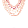 Collier multirangs - Funky Peach