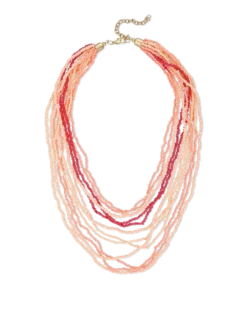 Collier multirangs - Funky Peach