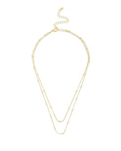 Collier multirangs - Golden Bubbles
