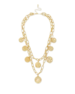 Collier multirangs - Golden Coins