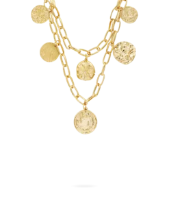 Collier multirangs - Golden Coins