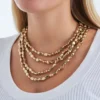Collier multirangs - Golden Glow