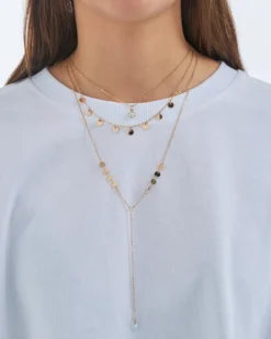 Collier multi-rangs - Golden Plates
