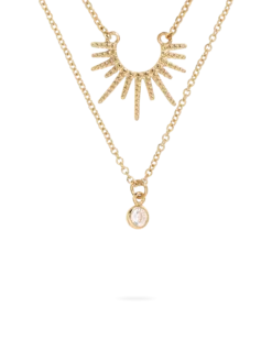 Collier multirangs - Golden Sunlight