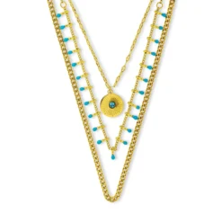 Collier multirangs - Golden Sundowner