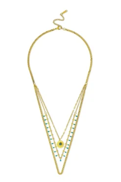Collier multirangs - Golden Sundowner