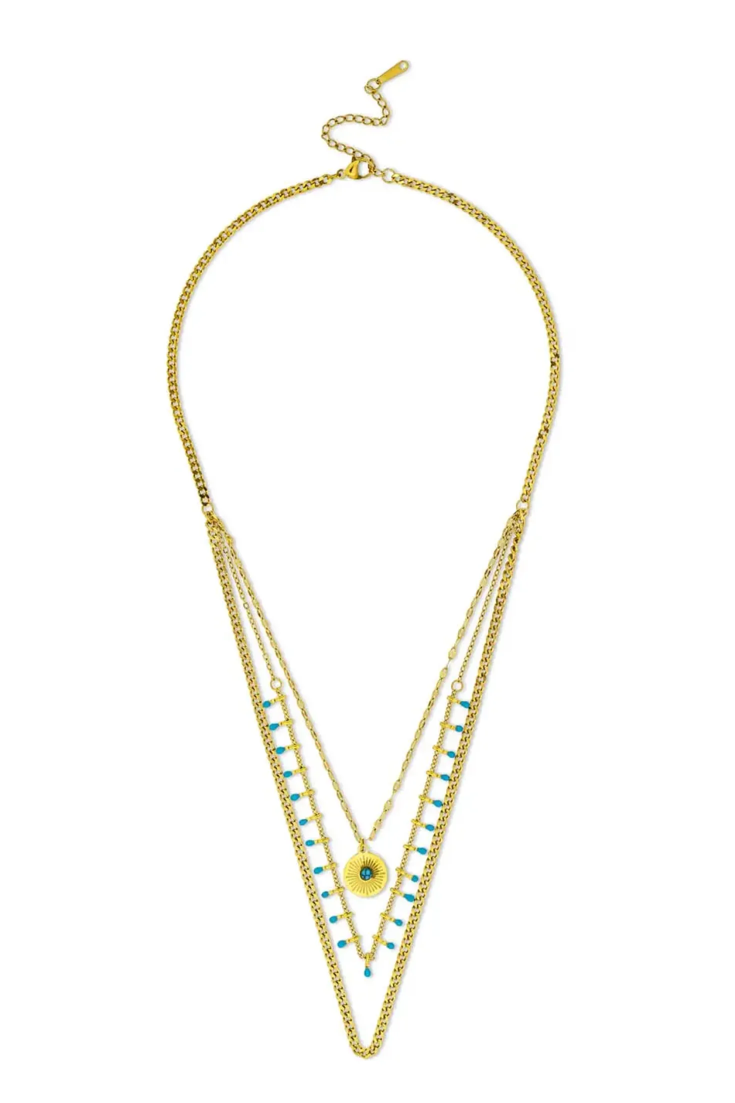 Collier multirangs - Golden Sundowner