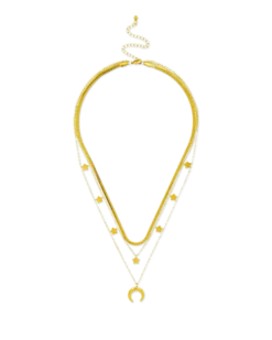 Collier multirangs - Golden Trio