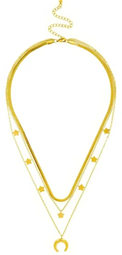 Collier multirangs - Golden Trio