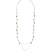 Collier multirangs - Green Marble