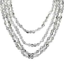 Collier multirangs - Grey Pearls