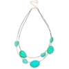 Collier multirangs - Hammered Turquoise