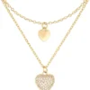 Collier multirangs - Heart Duo
