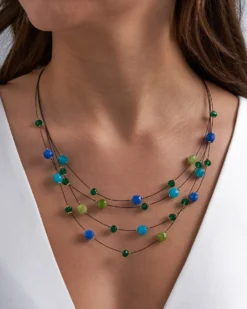 Collier multirangs - Jade Stone