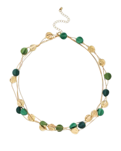 Collier multirangs - Leaf Plates