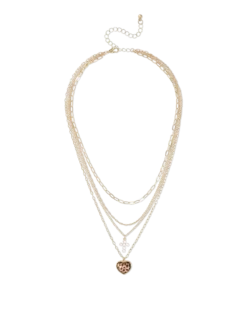 Collier multirangs - Leo Heart