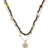 Collier multirangs - Nature Jade