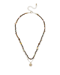 Collier multirangs - Nature Jade