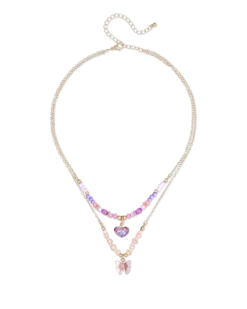 Collier multirangs pour enfant - Special Pink