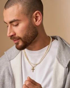 Collier multirangs pour homme