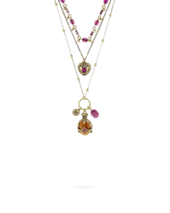 Collier multirangs - Purple Boho