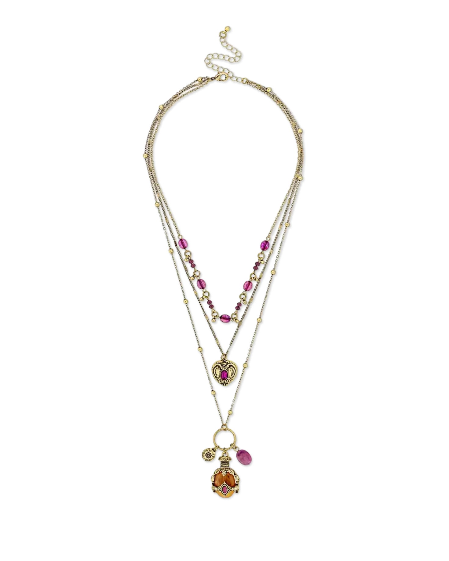 Collier multirangs - Purple Boho