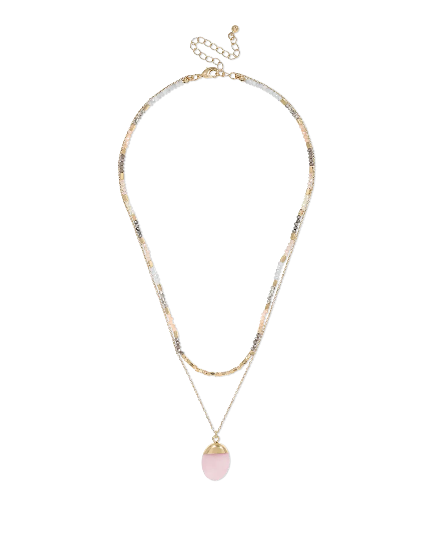 Collier multirangs - Purple Gemstone