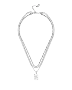 Collier multirangs - Rectangle Steel