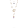 Collier multirangs - Shiny Amethyst