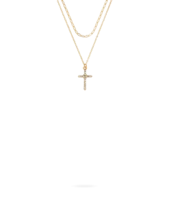 Collier multirangs - Shiny Cross