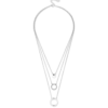 Collier multirangs - Silver Circles